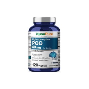 누사퓨어 고흡수 PQQ 피를로퀴논 40mg 120베지캡슐