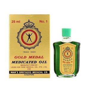 골드메달 아로마 마사지오일 25ml [ Gold medal Medicated Oil ], 1개