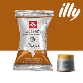 일리 illy 플로우팩 에티오피아 캡슐커피 개별포장, 6.7g, 100개입, 1개