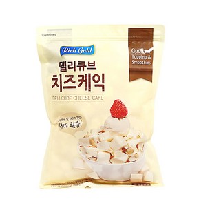 푸드올마켓_ 리치골드 델리큐브 치즈케익 1kg /냉동, 1개
