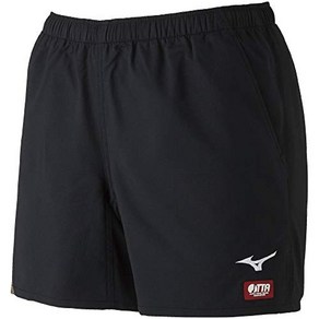 MIZUNO 미즈노 탁구웨어 게임 팬츠 스탠다드 흡한속건 JTTA 공인 82JB9005 남성용 블랙/골드 M
