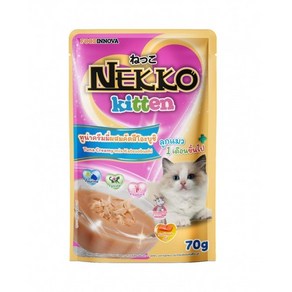 네코 NEKKO 키튼 크리미 참치 가쓰오부시 70g 12ea(소), 12개