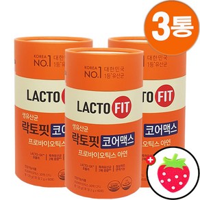 락토핏 종근당건강 생유산균 코어맥스, 120g, 3개