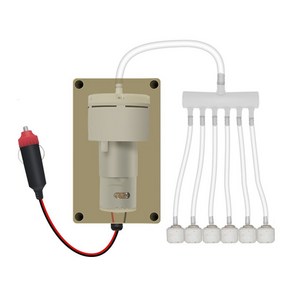 기포기 낚시 활어차 공급기 양어장 연못 산소 발생기, A.12V 2m 조절 가능한 속도 통풍기, 1개