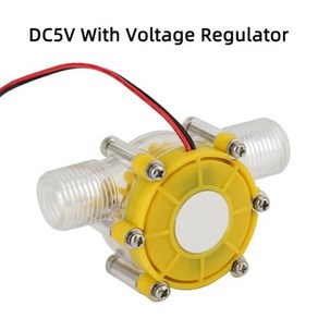 발전기용품 수력 발전기 5V 12V 80V 10W DC 수류 터빈 수돗물 유압식 DIY, 1개