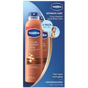 Vaseline Intensive Cae Cocoa Radiant Spay Moistuizes Dy Skin in an Easy to Apply Continuous Spa, 184g