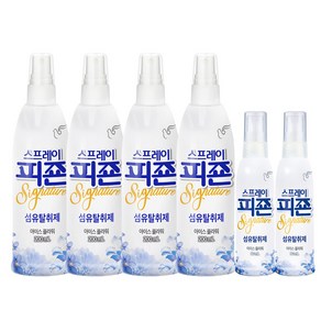 피죤 리치퍼퓸 섬유탈취제 스프레이 80ml x 2 + 200ml x 4 섬유탈취 정전기방지스프레이, 아이스플라워, 1세트, 960ml