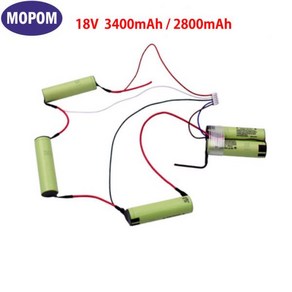 플러그가 달린 로봇 용 리튬 이온 배터리 팩 Elect ZB3010 18V 3400mAh, 한개옵션1, 01 2800mAh