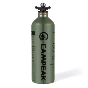 CAMPEAK 휴대용 액체 연료 병 알루미늄 가솔린 등유 알코올 예비 저장 캔 05L 1L, 2.1pcs 0.5L bottle, 1개