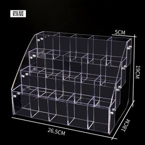 문구점 펜꽂이 진열대 볼펜 아크릴 문방구 디스플레이 투명, 4단 20칸