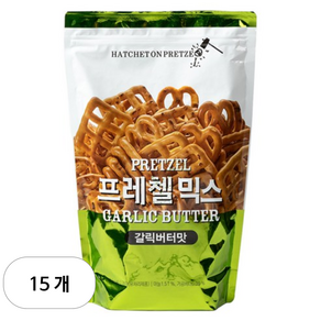 헤치트온프레첼 프레첼 믹스 갈릭버터맛, 800g, 15개