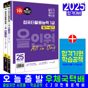 이기적 컴퓨터활용능력 1급 필기 실기 상시시험 교재 공략집 2025, 영진닷컴