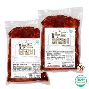 봄내푸드 봄내누드닭갈비, 800g, 2개