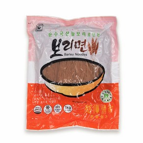 신세계라이브쇼핑 순수 국산 늘보리로 만든 보리면1kg/잔치국수 비빔국수 콩국수 냉면 보리소바 사리용, 1개, 1kg