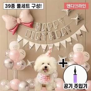 앤디앤라인 강아지 고양이 반려동물 생일 파티 용품 세트