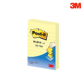 3M 포스트잇 팝업 리필 KR-320L 노랑 라인 51X76mm, 단품