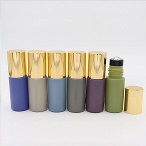 디앤몰 여행용 향수 에센셜 오일 화장품 롤러볼 골드 리필 용기 5ML 도테라 롤온 공병 H4, 연두, 1개