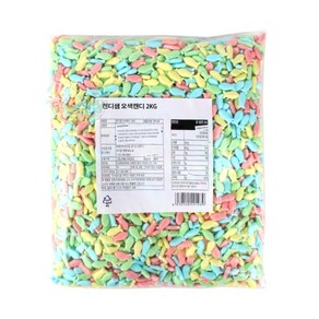상세설명참조 물고기모양 오색캔디 4가지맛 대용량 벌크 아이들 간식, 1개, 2kg