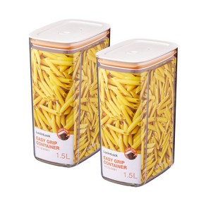 [1+1] 락앤락 이지그립 보관용기 1.5L (HTE901), 2개, 본품