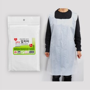 더비인 비닐 방수 위생 30매 앞치마, 단일색상(반투명)