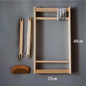 홈데코 원목 프레임 직조기 (40cmx25cm), 1개