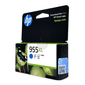 HP 955XL 정품잉크 L0S63AA파랑 L0S66AA빨강 L0S69AA노랑 L0S72AA검정 오피스젯프로8210 8710 8720 8730, 파랑(대용량), 1개