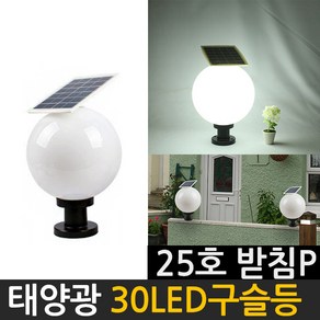 태양광 30LED 구슬등 25호 PL받침, 30LED구슬등25호(플라스틱받침)-노란빛