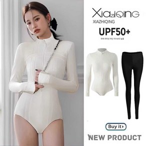여성 서핑슈트 프리다이빙 잠수복 전신 다이빙 슈트, 2XL, 3. 알부민+바지