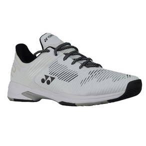 요넥스 남여공용테니스화 파워쿠션소니케이지2 화이트 와이드 YONEX POWERCUSION SONICAGE2 WHITE WIDE