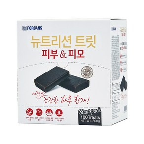 포켄스 뉴트리션 트릿 100p +15p 800g 피부 피모 영양제 / 맛있는 영양제, 100회분, 피부/피모, 1개