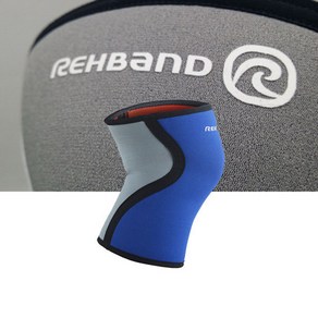 REHBAND 리밴드 7953 무릎보호대/남녀공용 QD라인 3mm, 1개, 블루