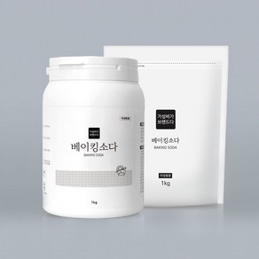 가성비가브랜드다 베이킹소다 본품1kg+리필1kg / 빨래 청소 과일 야채 주방세제, 1세트