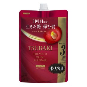 TSUBAKI 츠바키 프리미엄 모이스트 리페어 샴푸 리필 특대 900ML, 1개