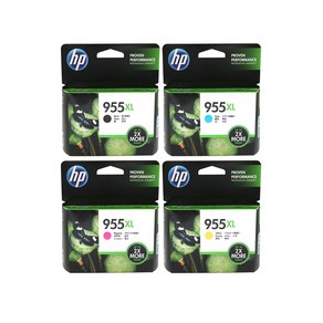 정품HP NO.955XL 4색 L0S72AA/69AA/66AA/63AA (HP8210/8710), 1개