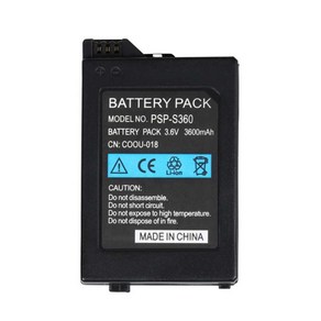 PSP 배터리 소니 게임기 내장 베터리 부품 3.6v, 1200mah, 1개