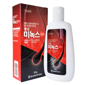 미녹스 샴푸액 탈모증상완화 기능성 샴푸 동성제약 약국 판매 제품, 1개, 120ml