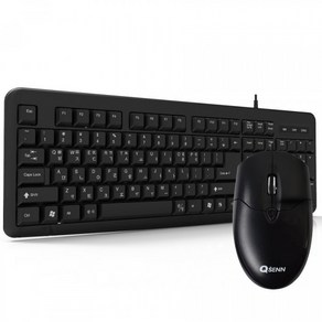 QSENN GP-KM2200 Plus 유선 키보드 마우스 세트, 키보드[USB]+마우스[USB], 키보드 세트 GP-KM2200 Plus(USB), 일반형