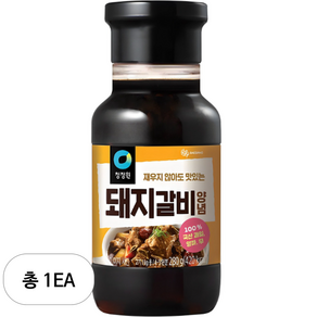 청정원 전통 돼지갈비양념, 280g, 1개