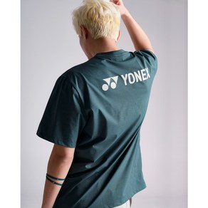 요넥스 티셔츠 2024SS 241TS051U DARK GREEN 남여공용 오버핏 데일리 웨어 라운드 배드민턴티셔츠 오남스포츠