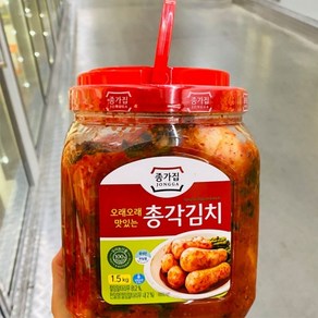 통 종가집 오래오래 맛있는 총각김치 1.5kg 아이스팩 포장, 1개