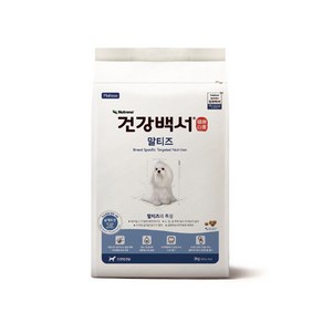 건강백서 전연령 말티즈 강아지사료, 피부/피모+알러지, 6kg, 1개