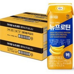 마이밀 뉴프로틴 로우슈거 바나나 드링크믹스RTD, 190ml, 60개