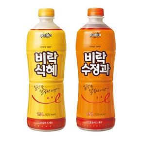 [한번에먹자] 전통차세트1.5L ( 비락식혜 + 비락수정과 ) 2종 혼합세트 사무실음료 가정용 업소용 탕비실 명절음식 어르신선물 경로당 바코드제품 소매점용 편의점음료 식자재