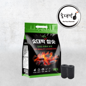 숯대박 바베큐참숯 1kg 착화제포함, 2개