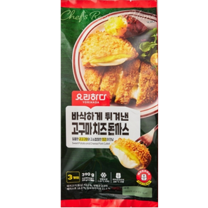 요리하다 바삭하게튀겨낸 고구마치즈돈까스 (390G), 2개, 390g