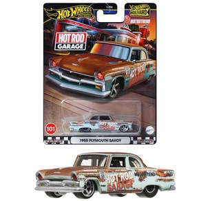 (Hot Wheels) 1955 3 HRT58 핫 휠 부르바드 프리무스 사보이 놀이기구 장난감, 1개