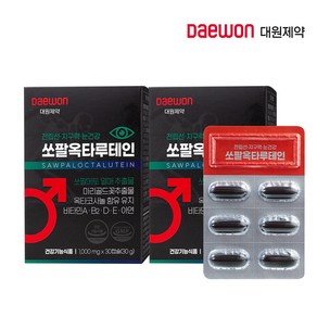 [대원제약] 쏘팔옥타루테인 전립선 지구력 눈건강 1000mg 30캡슐 2박스(2개월분)