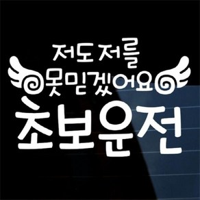 아트박스/뭉키데코 [LSC-400]글씨 저도 저를 못믿겠어요 초보운전, 본품, 1개