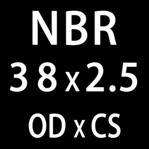 고무 링 블랙 NBR 씰링 O링 O링 도장 개스킷 오일 와셔 OD31 32 33 34 35 36 37 38/40x2.5mm 두께 로트당 20 개, [08] OD38mm, 20개