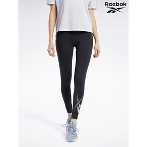 리복 Reebok 여성 블랙 트레이닝 TS 럭스 레깅스 REPA1F357BK